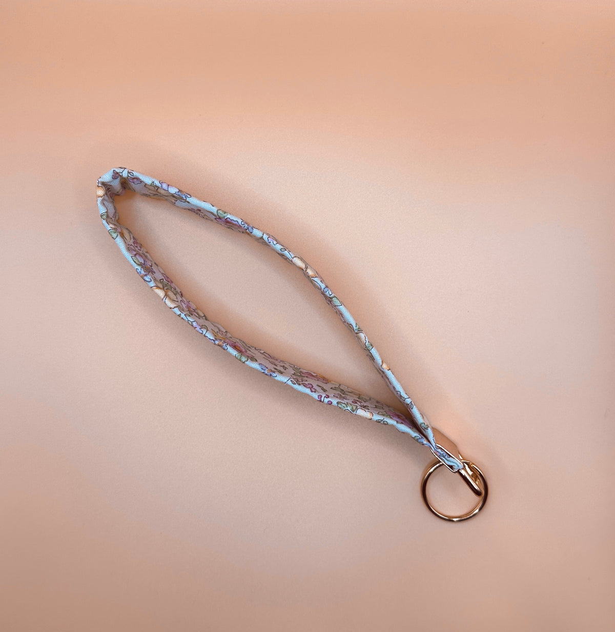 Wristlet Keychain - Ditzy Floral Green