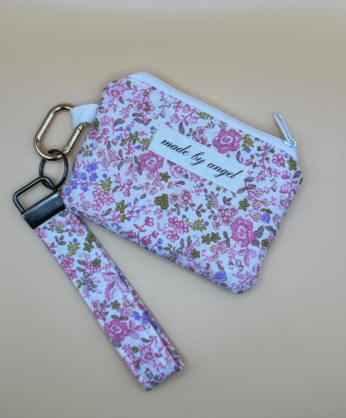 Coin / Card Pouch - Ditzy Floral Pink