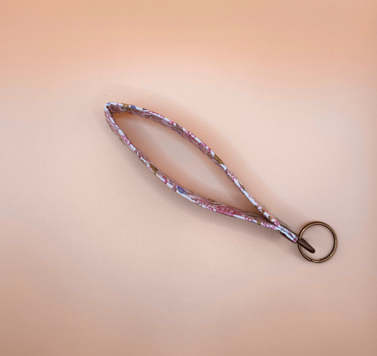 Wristlet Keychain - Ditzy Floral Pink