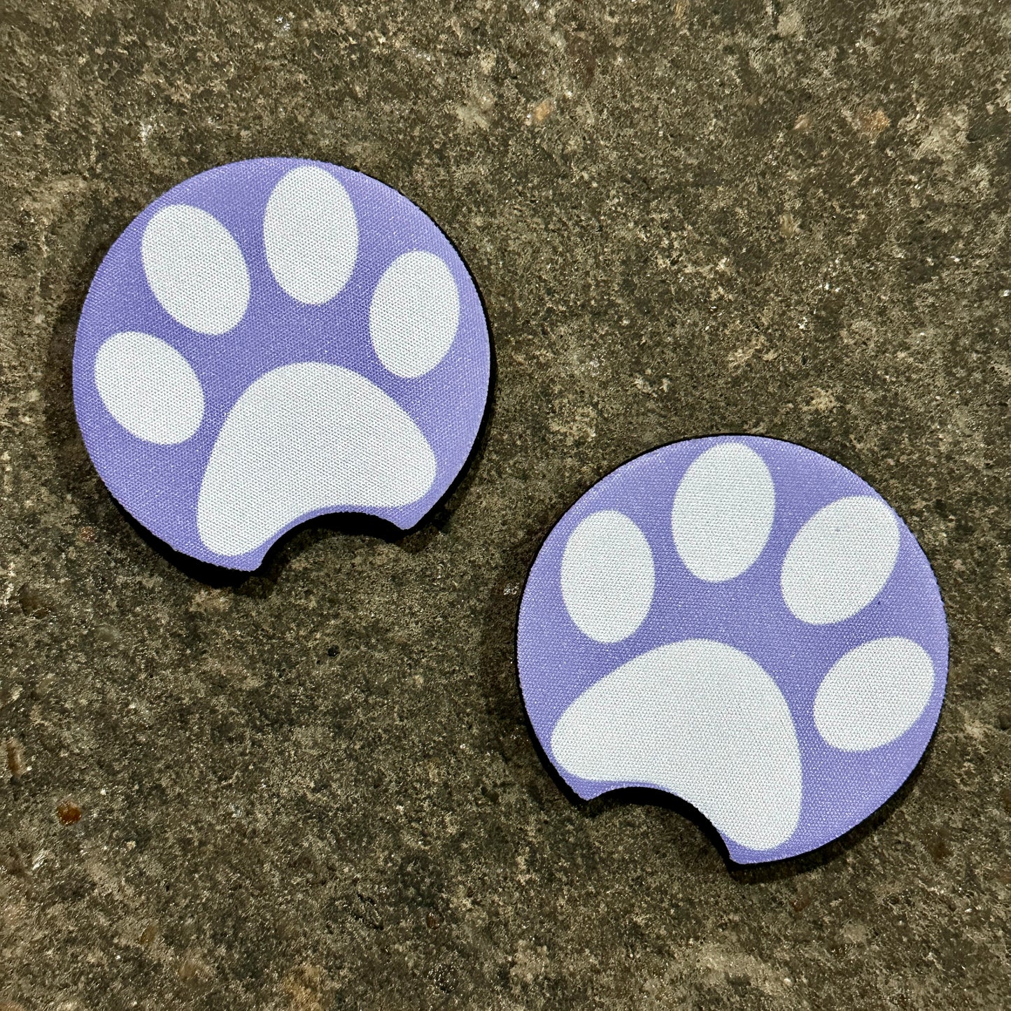 Dog Mom - Purple - Car Coaster