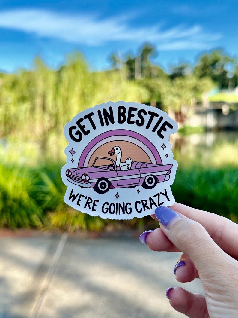 Bestie Goose | water resistant sticker