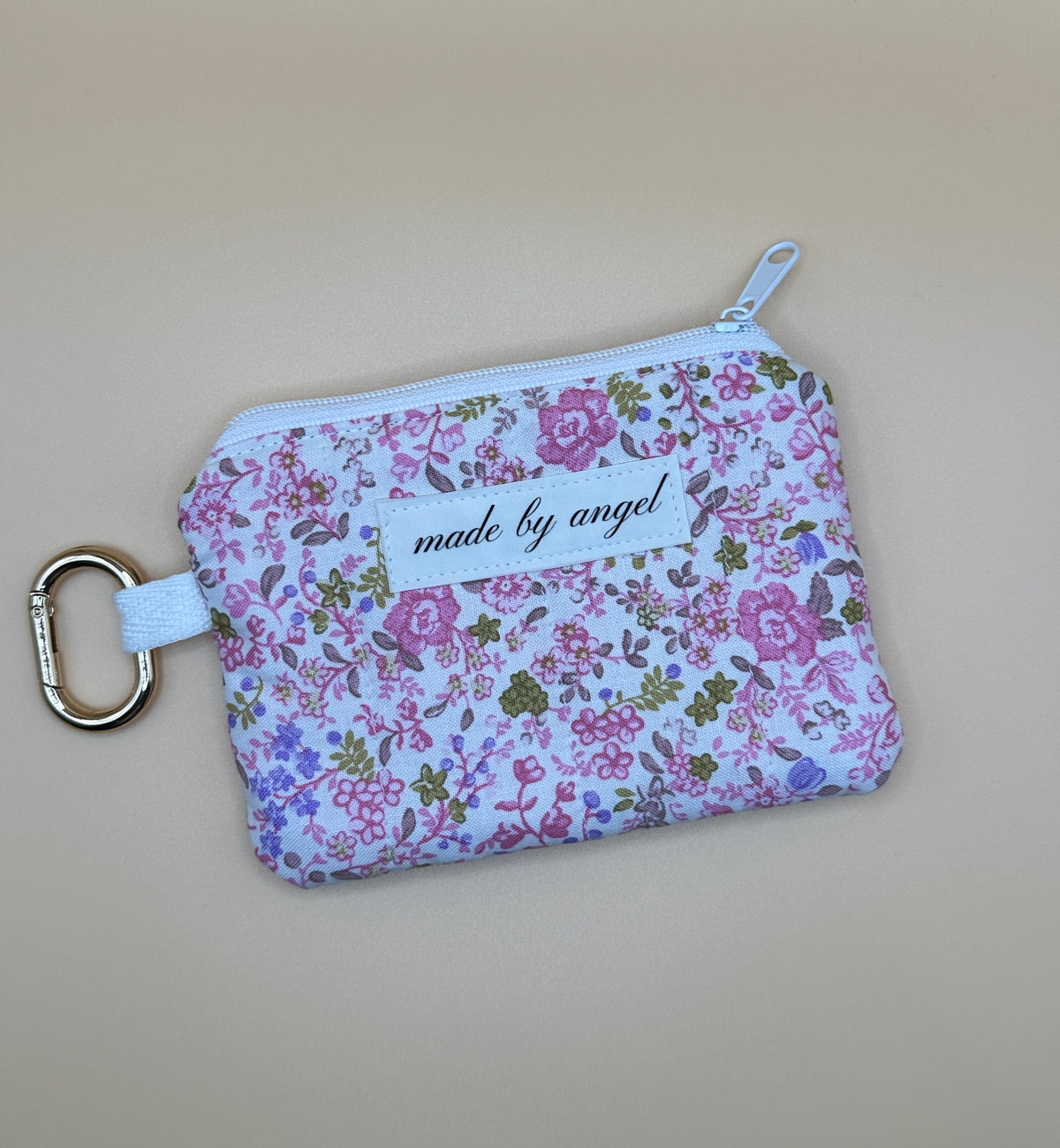 Coin / Card Pouch - Ditzy Floral Pink