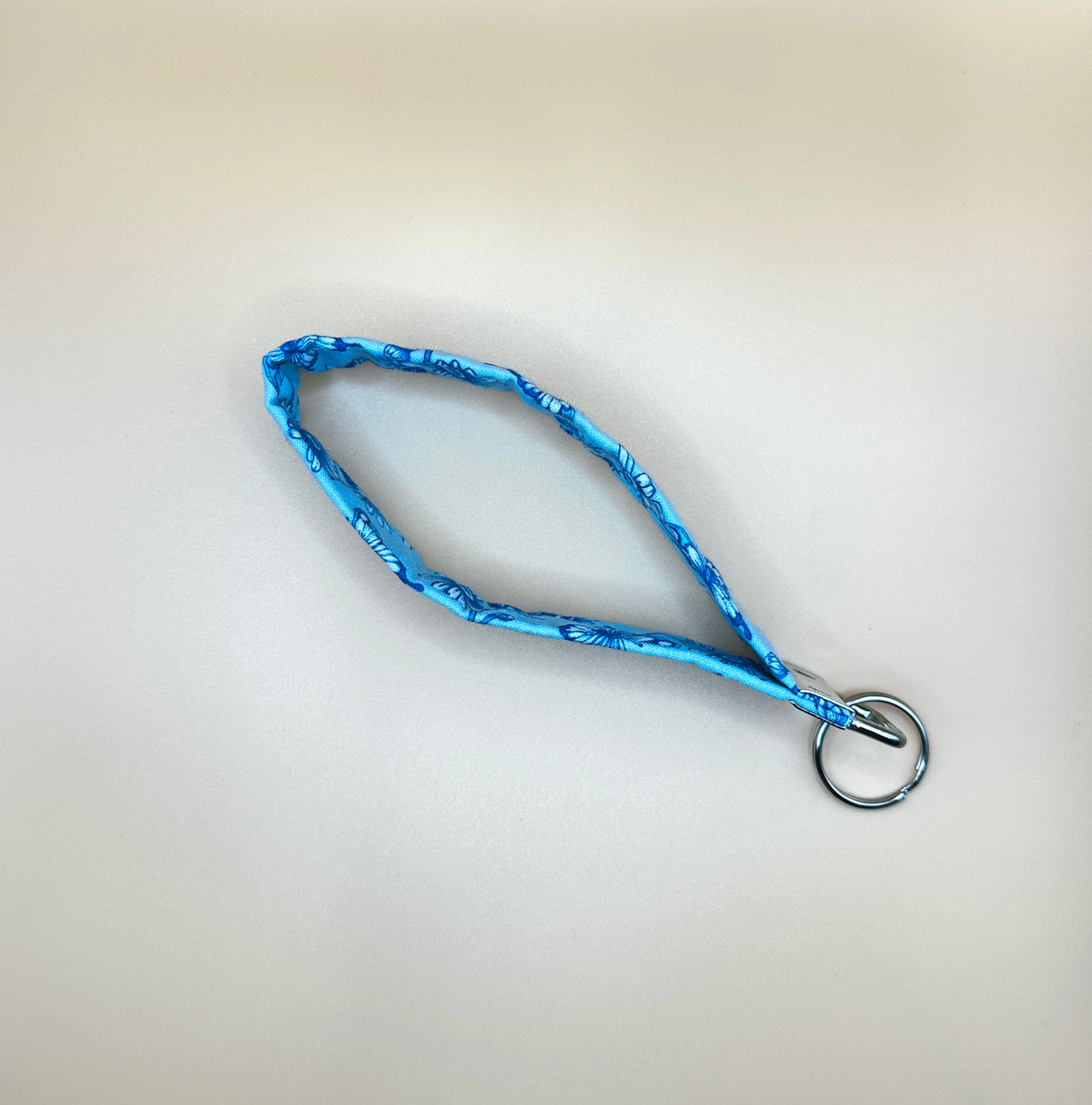 Wristlet Keychain - Butterfly Blue