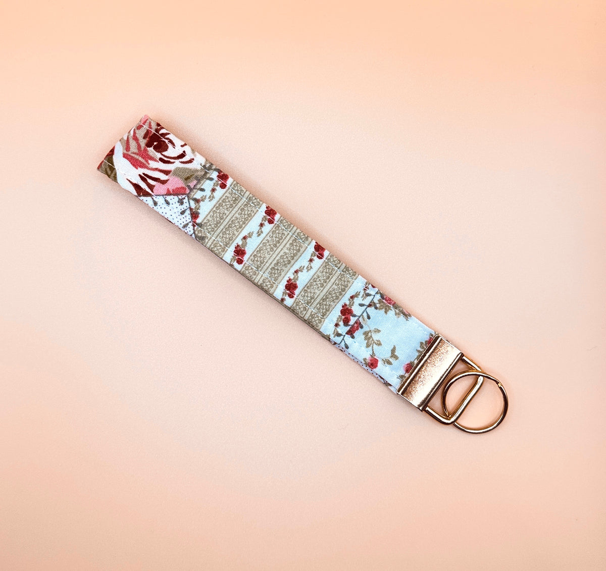 Wristlet Keychain - Rosette Sage