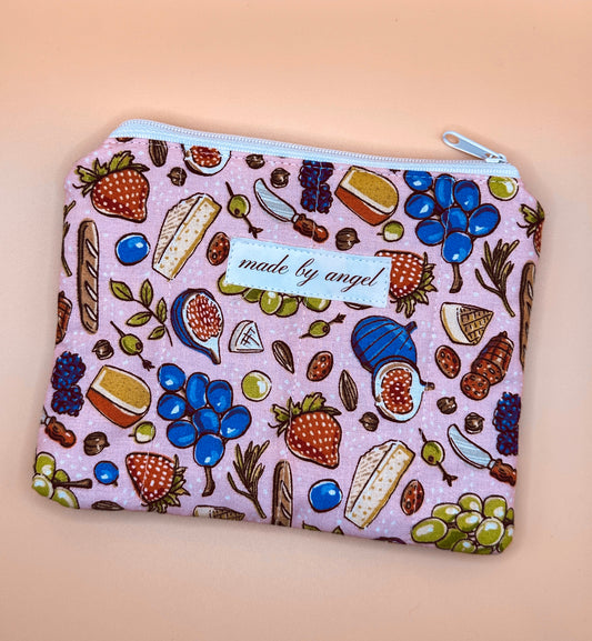 Flat Zipper Carry All Pouch - European Charcuterie