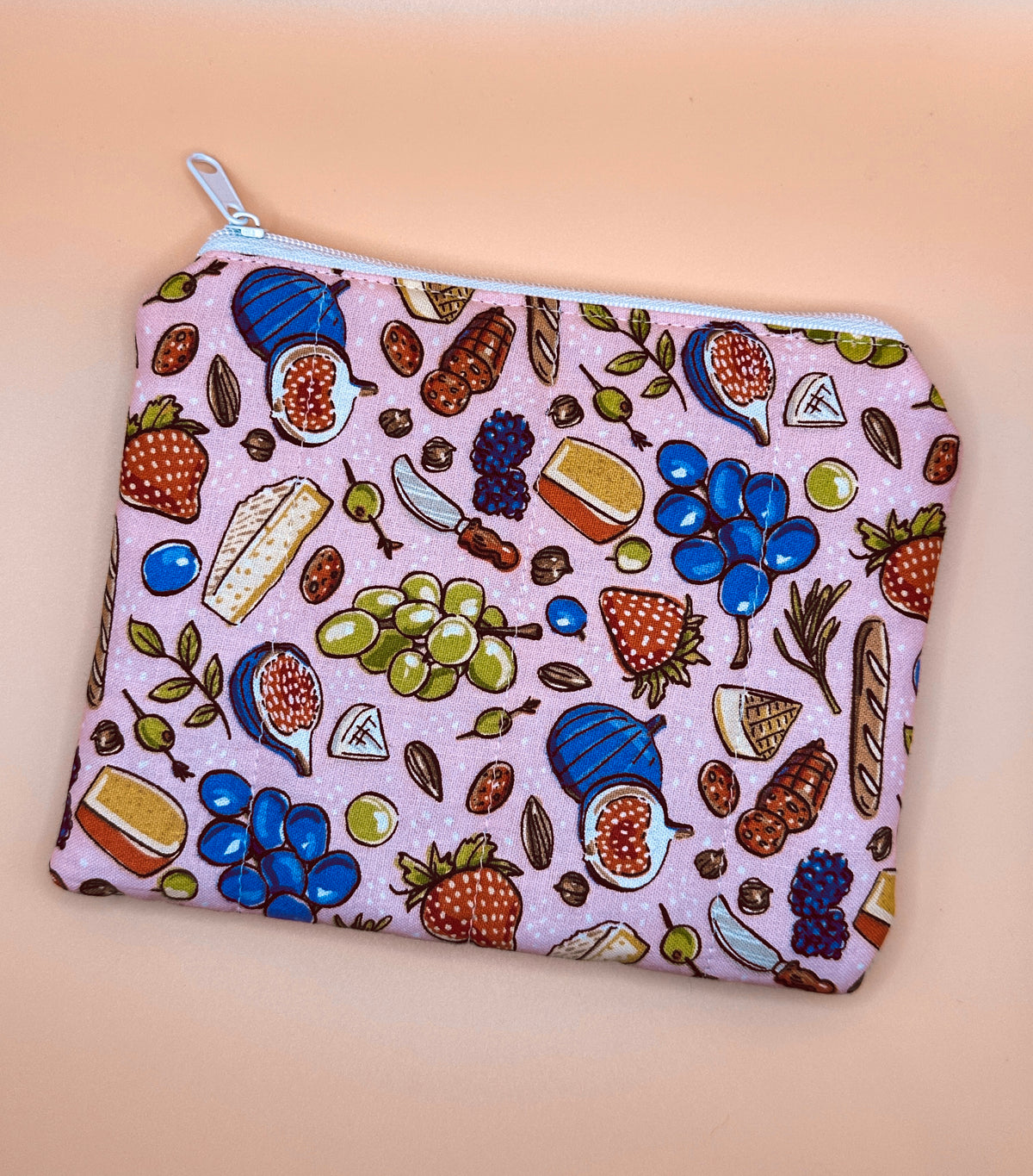 Flat Zipper Carry All Pouch - European Charcuterie