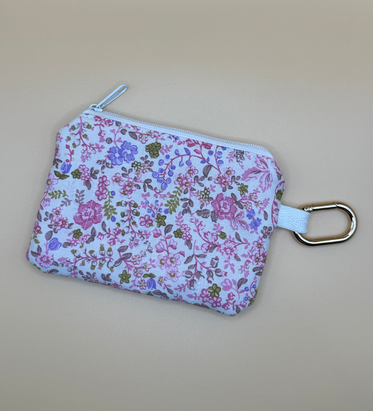 Coin / Card Pouch - Ditzy Floral Pink