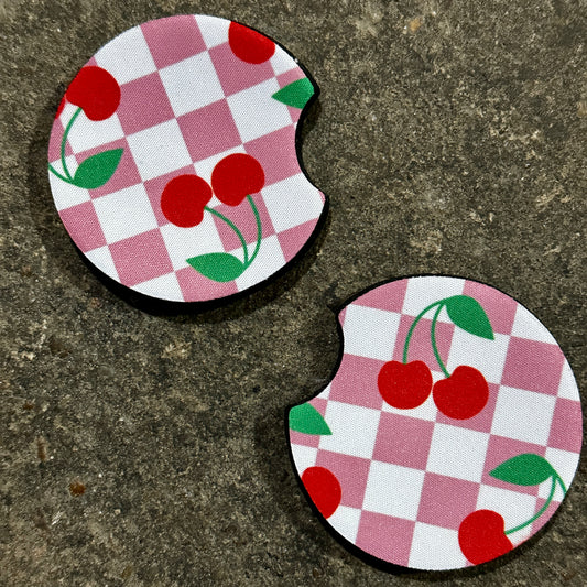 Cherry Lover - Car Coaster
