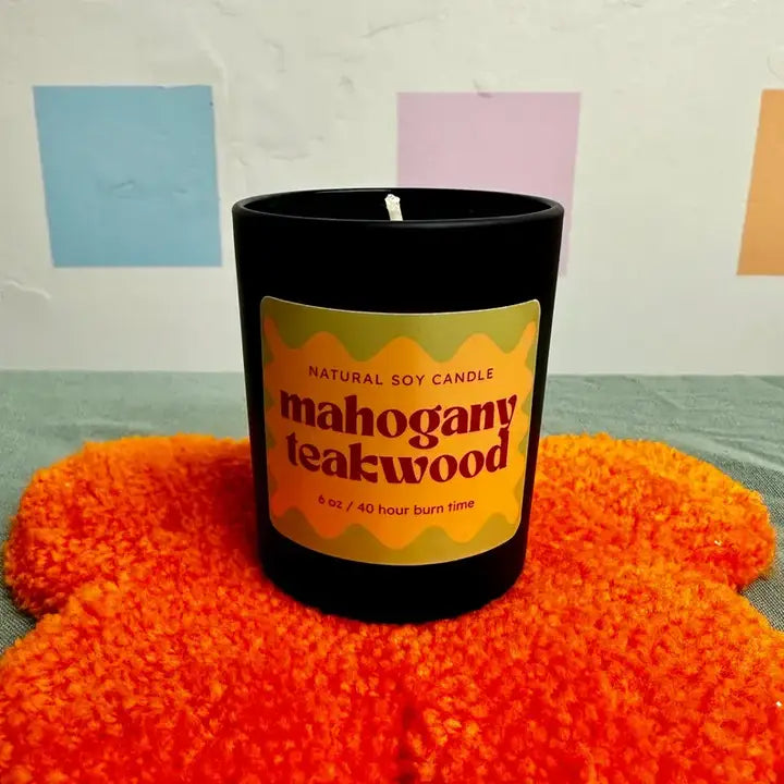Mahogany & Teakwood | Hand Poured Soy Wax Candle