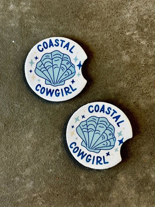 Coastal Cowgirl - Car Coaster