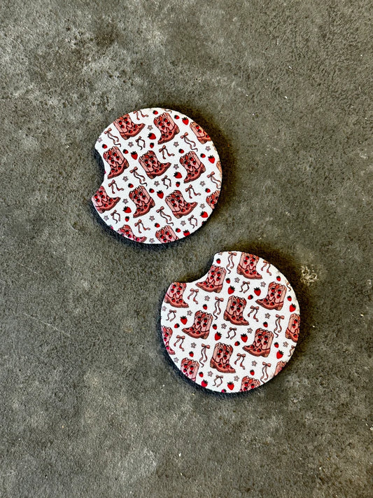 Boots Pattern - Car Coaster