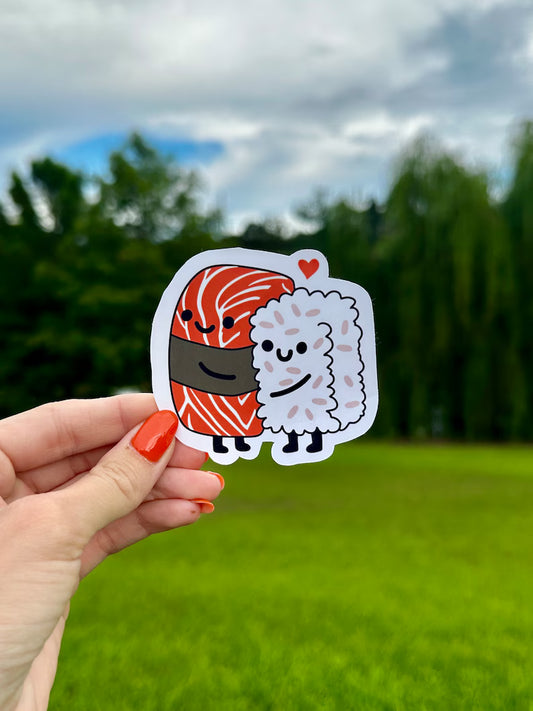I love you sushi | water resistant sticker