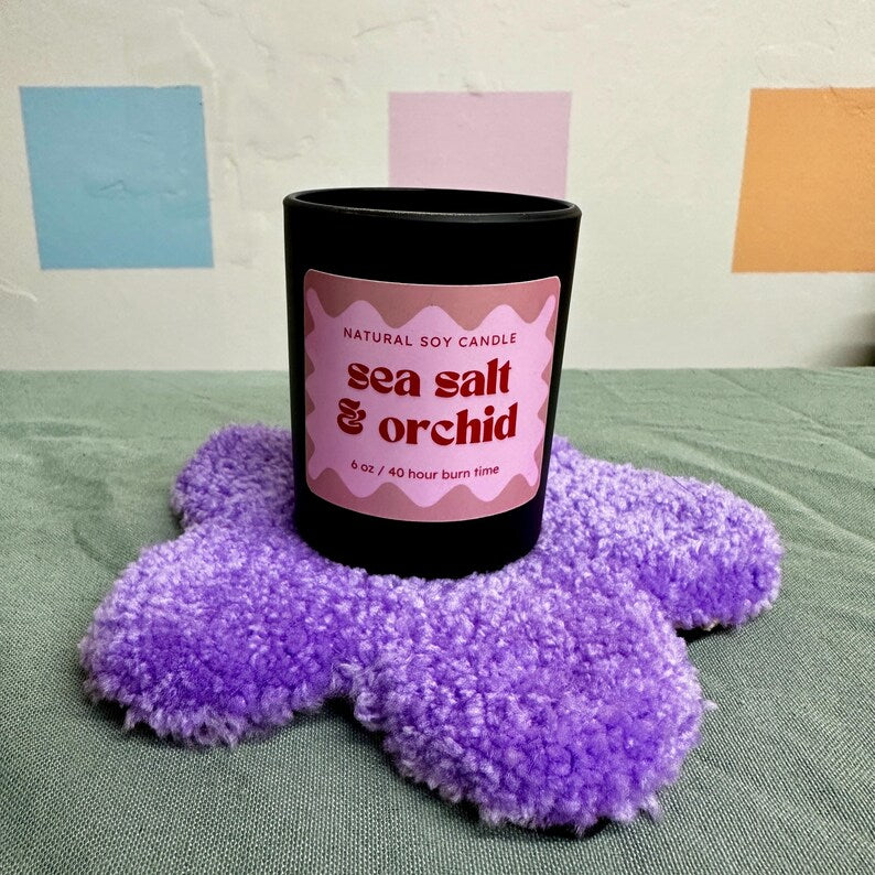 Sea Salt & Orchid | Hand Poured Soy Wax Candle