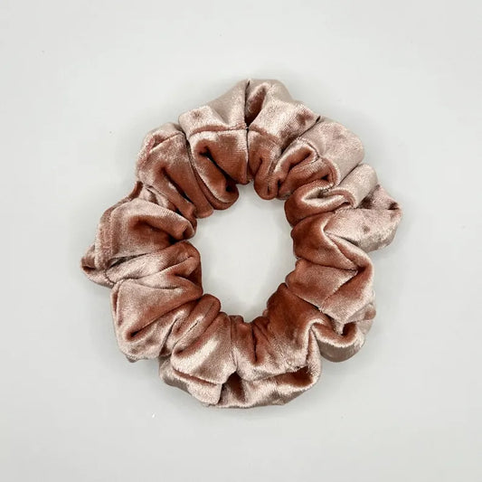 Blush Pink Velvet Handmade Scrunchie / Medium