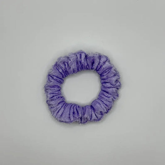 Lilac Purple Velvet Handmade Scrunchie / Small