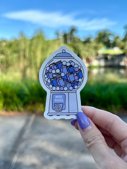 More Books Vending Machine | water resistant sticker