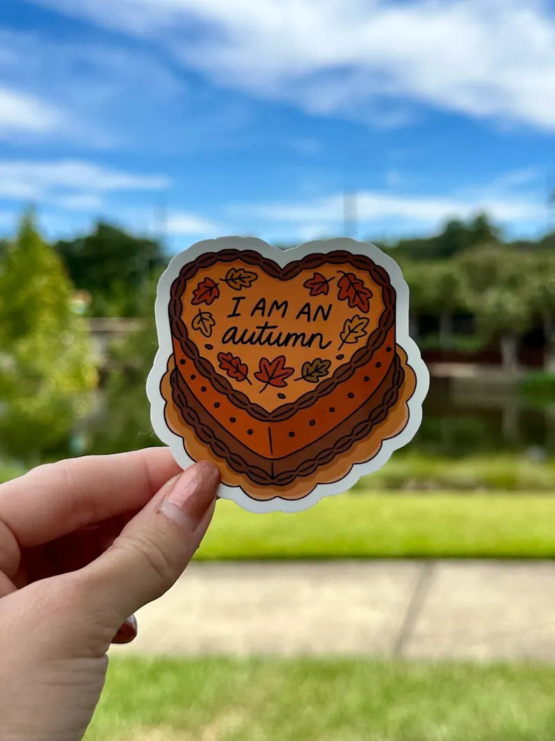 I am an Autumn | water resistant sticker