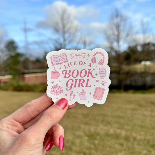 Life of a Book Girl | water resistant sticker