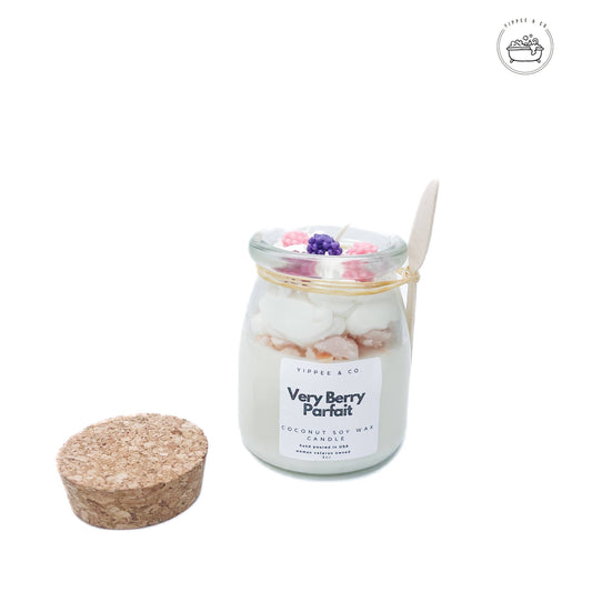 Berry Parfait Dessert Candle