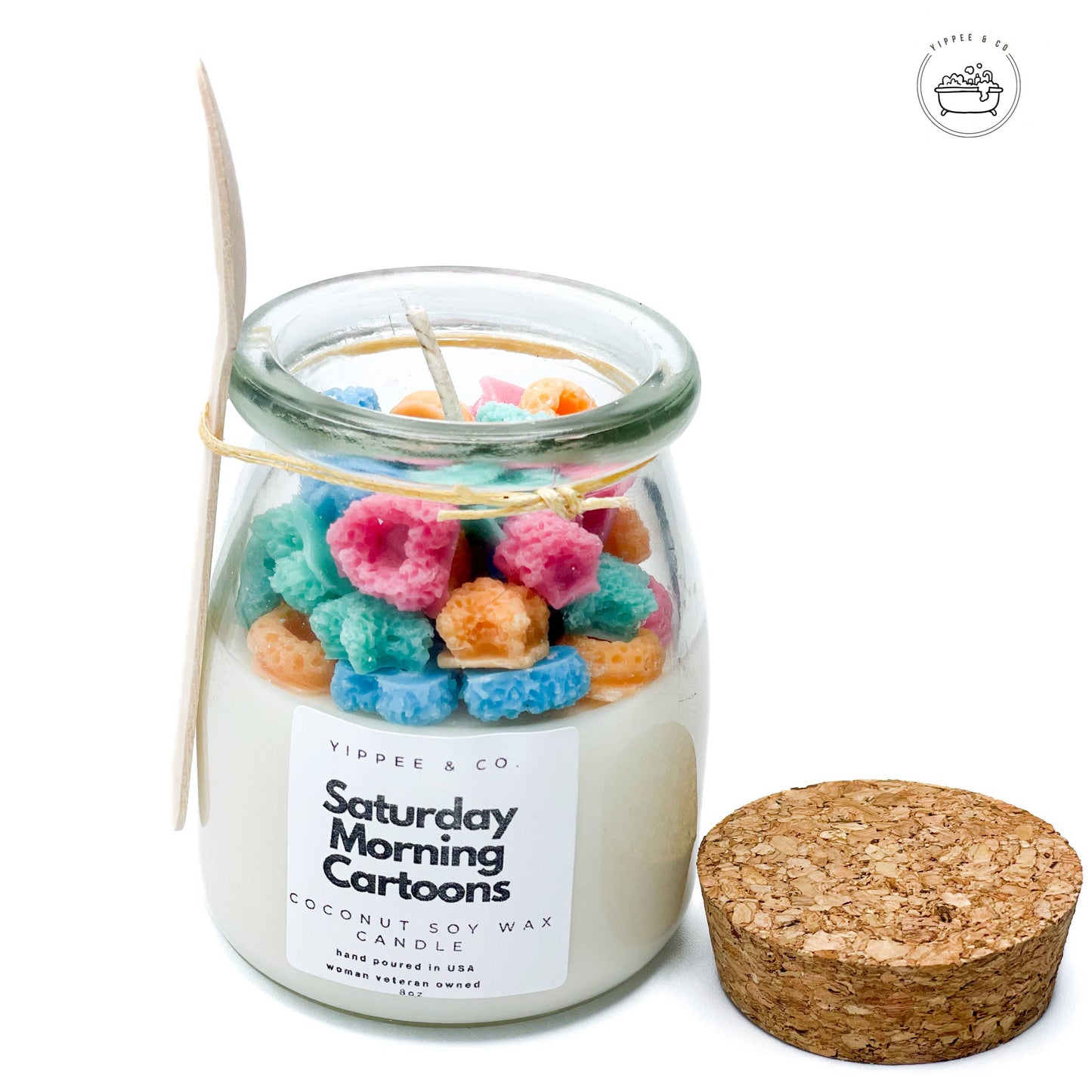 Saturday Morning Cartoons Dessert Candle