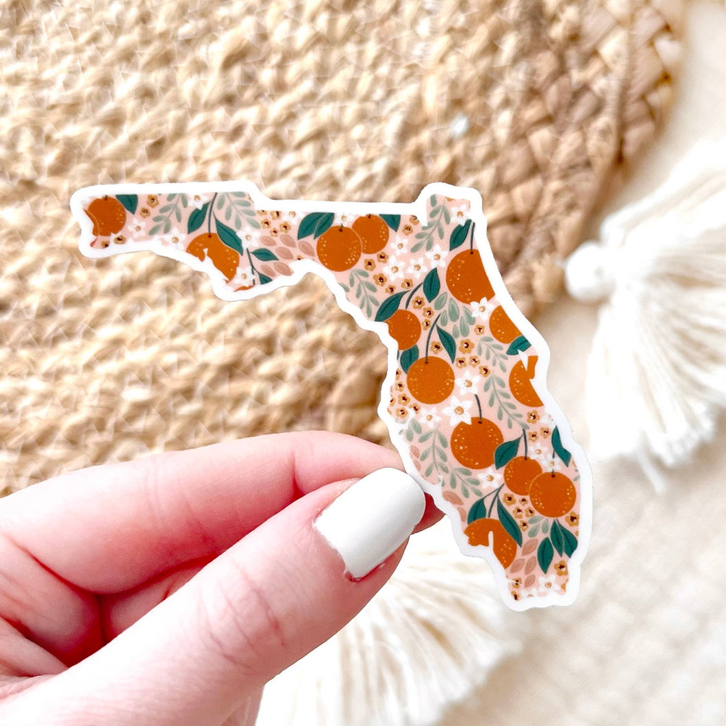 Florida Oranges State Sticker
