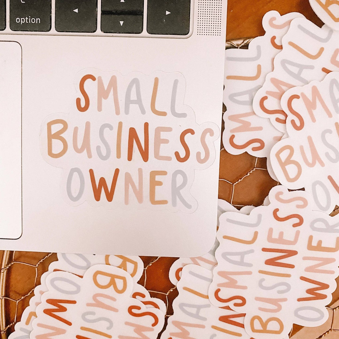 Clear Signature Small Business Owner Stickers