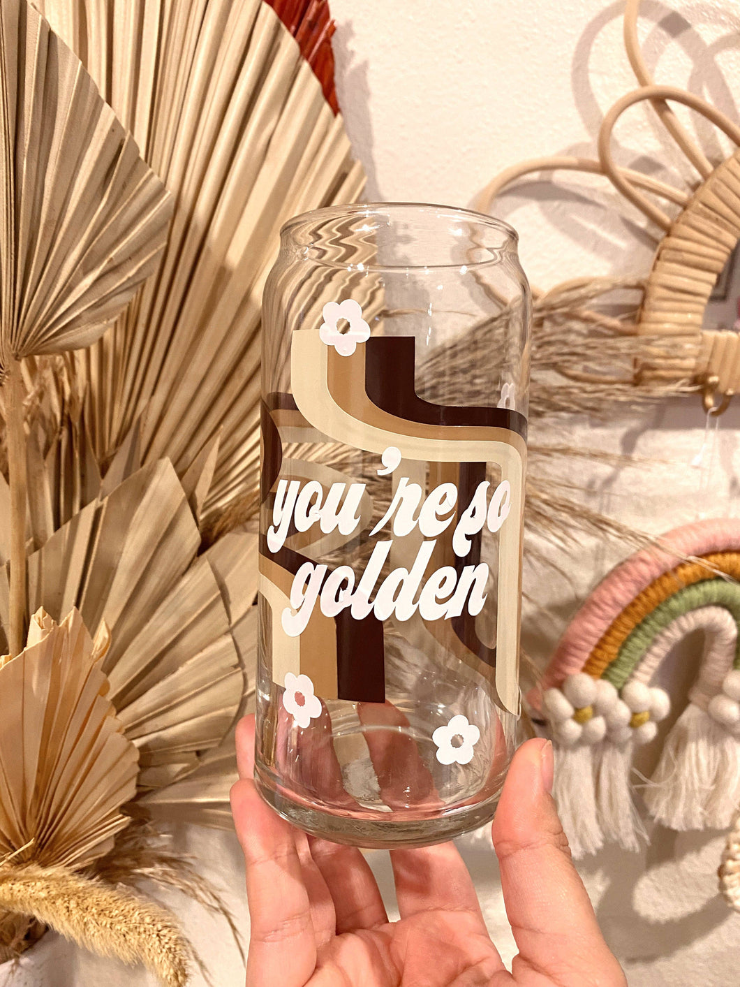 You're So Golden - Neutral - Glass Cup