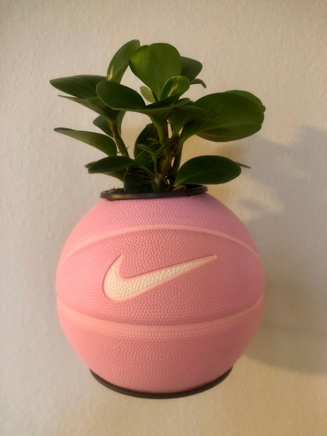 Baby Pink Basketball Planter