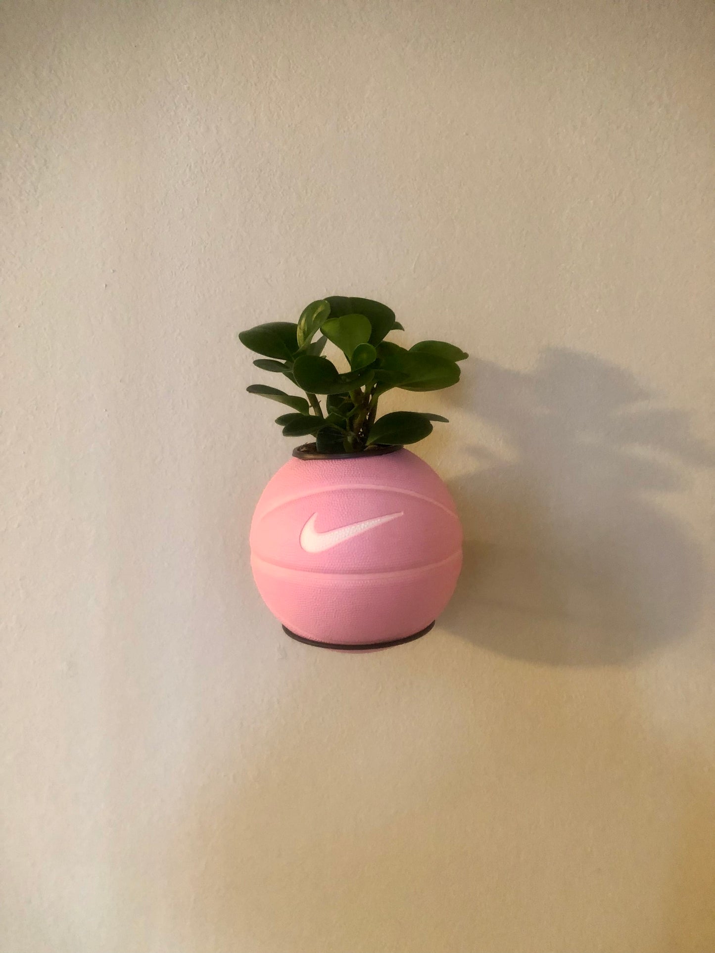 Baby Pink Basketball Planter