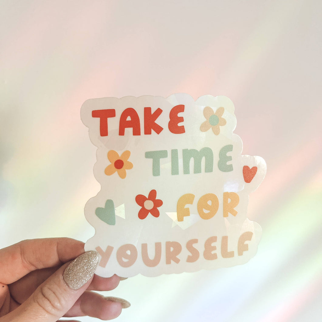 Take Time For Yourself Sun Catcher Decals